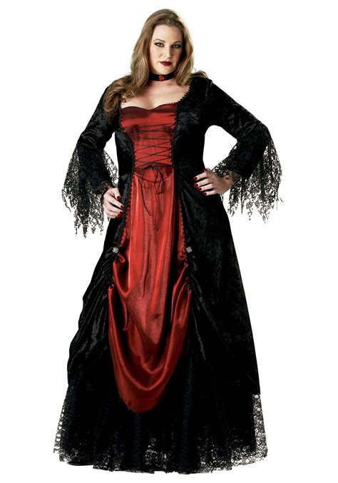 ladies vampire costume plus size|plus size victorian vampire costume.